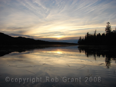 adirondack image sunset